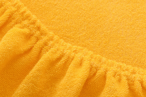 Terry sheet with elastic 007_D Yellow 60x120