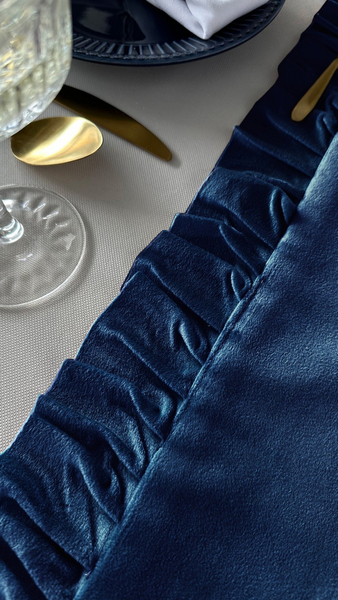 Table Runner 40 x 180 Decorative with Ruffles Ligia 09
