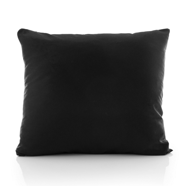 Poszewka Bawełna 50 x 60 Jednolita Ola Czarna Black