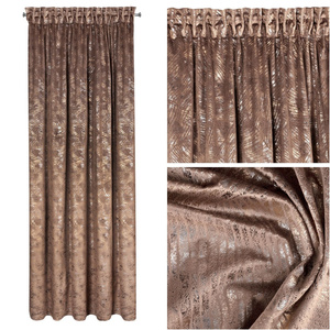 Curtain 135 x 270 Decorative Velvet Tulia Brown