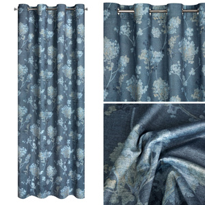 Curtain 140 x 250 Design91 Velvet Andy C.Blue