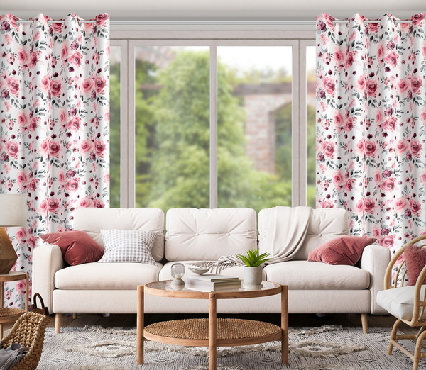 Zasłona 140 x 250 Dekoracyjna Gotowa CECILY B+Róż