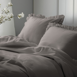 Pościel 220 x 200 3cz Bawełna Pure Z Falbaną 05