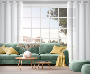 Firana 140 x 250 Dekoracyjna Przelotki DEBRA Biały