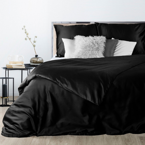 Satin bedding Nova3 Black 200x220NP 3 parts