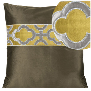 Velvet pillowcase Odi 45 x 45 Brown