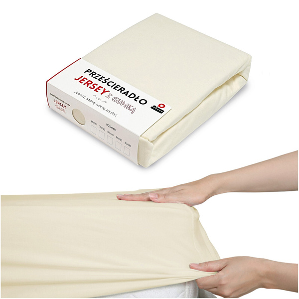 Prześcieradło 140 x 200 Jersey z Gumką Gaja 07