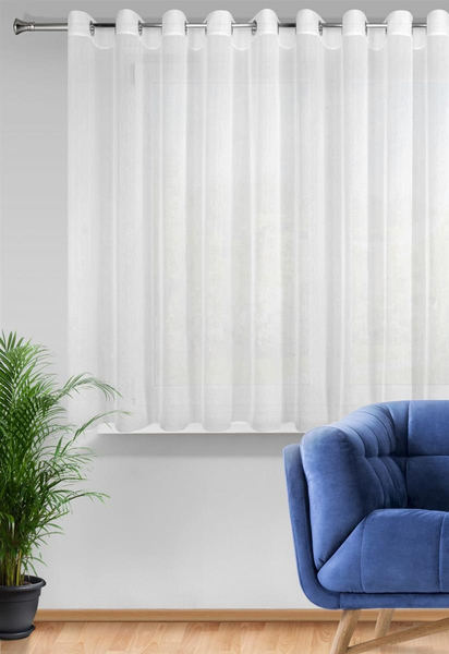 Rebecca Decorative Curtain 350 x 155 White Spillover