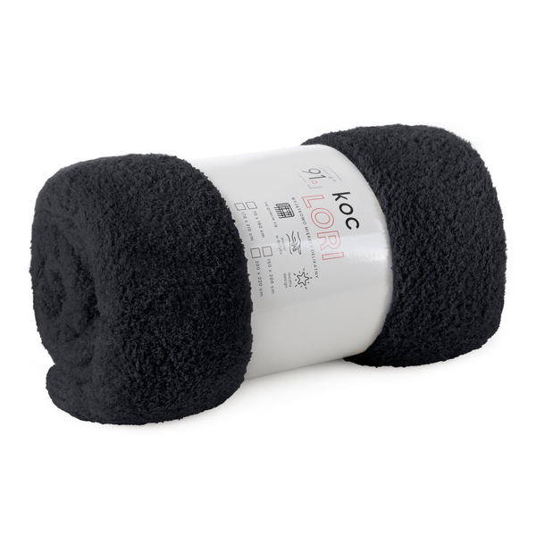 Blanket 70 x 160 Microfiber Lamb Lori Black