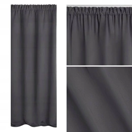Curtain 140 x 270 Blackout Tape Hold Graphite