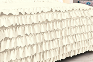 Bedding set 160 x 200 3 pieces with Ruffles Domingo 01