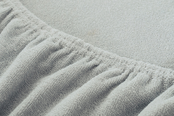 Terry sheet with elastic 155_D Ash 200x220