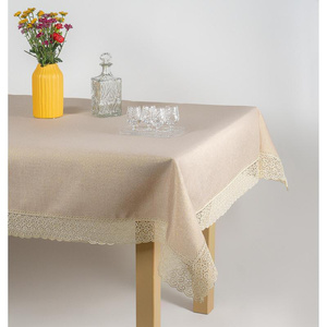 Oval Tablecloth 140 x 240 Guipure pattern 404_Gold