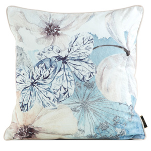 Poszewka 45 x 45 Dekoracyjna Velvet 126 Nieb+Beż