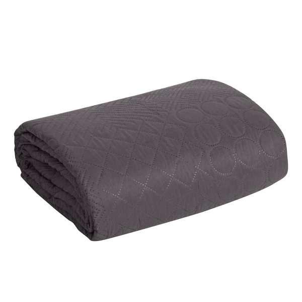 Bedspread 170 x 210 Quilted Decorative Boni5 Graphite