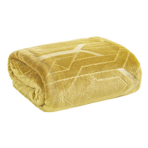 BLANKET 150 X 200 MICROFIBER GINKO4 HONEY