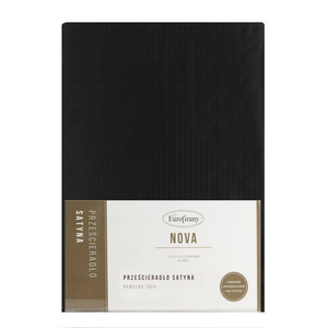 Prześcieradło 220 x 210 Makosatyna Nova Czarny