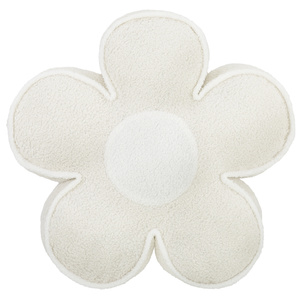 Pillow 50 x 15 Decorative Flower Boucle Beige
