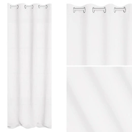 Zasłona 140 x 250 Blackout Przelotki Hold Biały2