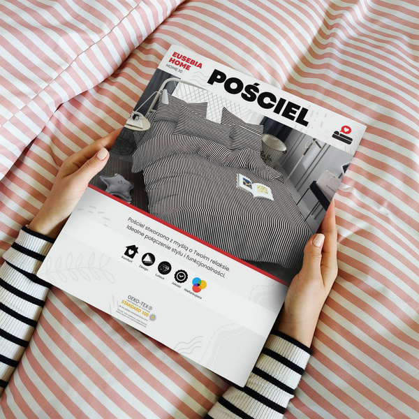 Pościel 160 x 200 3cz Mikrofibra w Pasy Eusebia Home 10