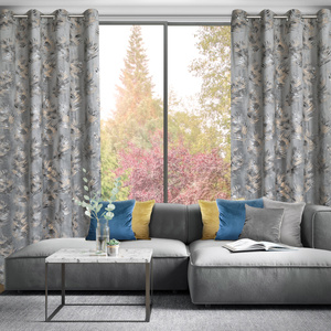 Zasłona 140 x 250 Dekoracyjna Welwet Gloria2 Stal