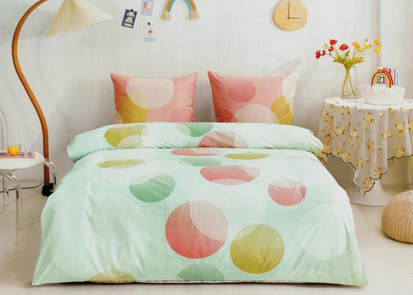 Bedding 160 x 200 3pcs Cotton Satin no. A1652