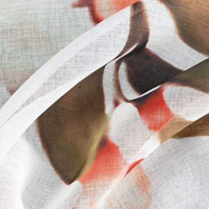 Curtain 140 x 260 Decorative 2 pcs Meg White + Red