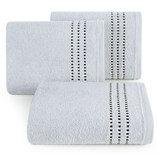 Fiore Bath Towel (02) 30 x 50 Silver