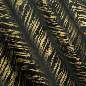 Curtain 140 x 250 Decorative Velvet Sara Black+Gold