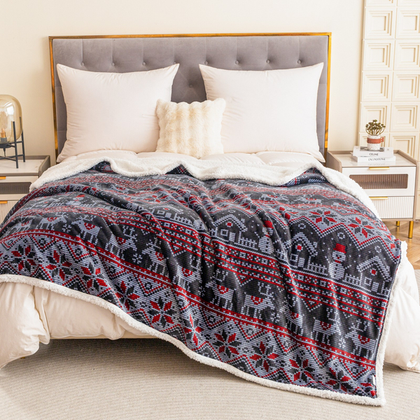 Koc 200 x 220 Mikrofibra Świąteczna Hayat 102