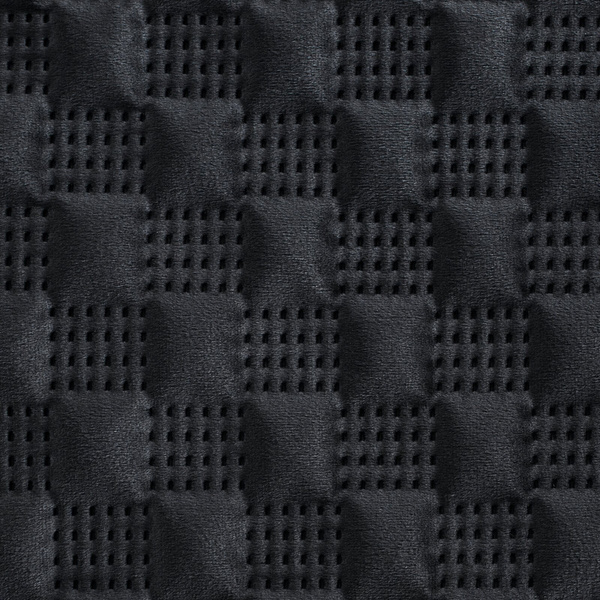 Narzuta 220 x 240 Pikowana Welurowa Sofia4 Czarny