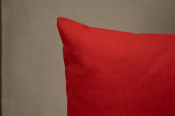 Poszewka Bawełna 50 x 80 Jednolita Ola Czerwony Red