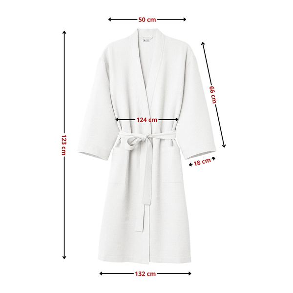 Szlafrok Gofer Bawełna Unisex Vizzy XL 01 Biały