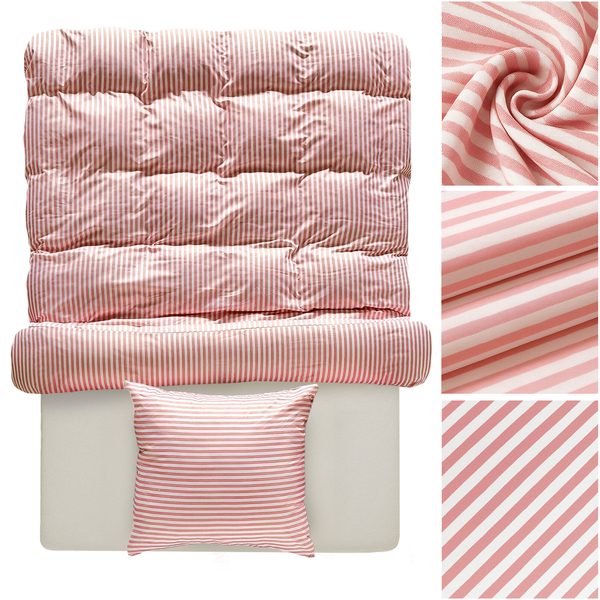 Pościel 140 x 200 2cz Mikrofibra w Pasy Eusebia Home 12