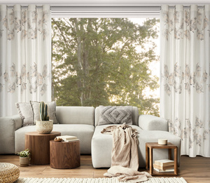 Curtain 140 x 250 Velvet Eyelets Idalia Cream