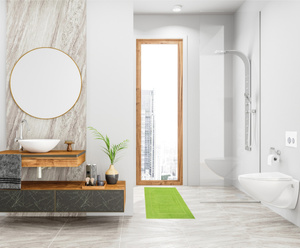 Bathroom rug Sora 50 x 70 12 650 g/m2 Lime