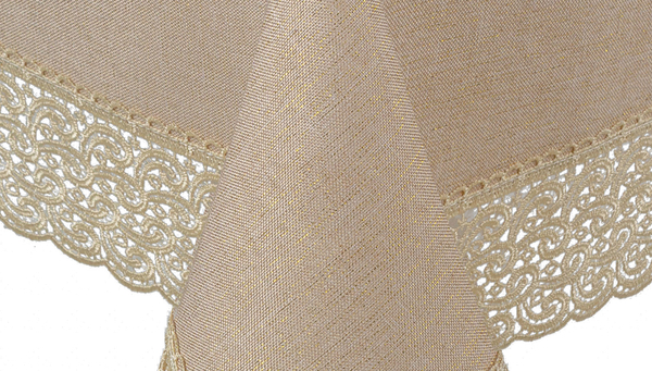 Tablecloth 110 x 160 Guipure pattern 404 Gold