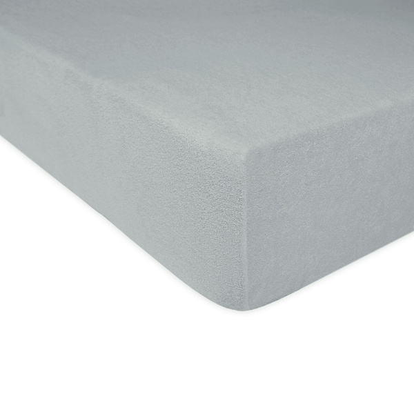 Prześcieradło Frotte z Gumką 155_D Popiel 80x160