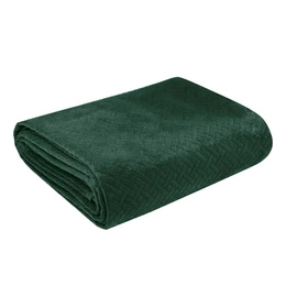 170 x 210 Quilted Velvet Luiz5 Green Bedspread