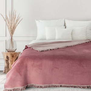 Blanket 220 x 240 Cotton Duo Acrylic1 Pink+Powder