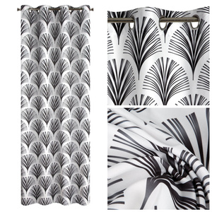 Curtain 140 x 250 Decorative Karin Bia+Black