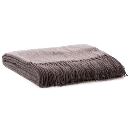 130 x 170 Acrylic Blanket with Tassels Palermo Steel