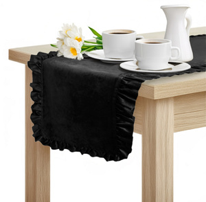 Table Runner 40 x 180 Decorative with Ruffles Ligia 10