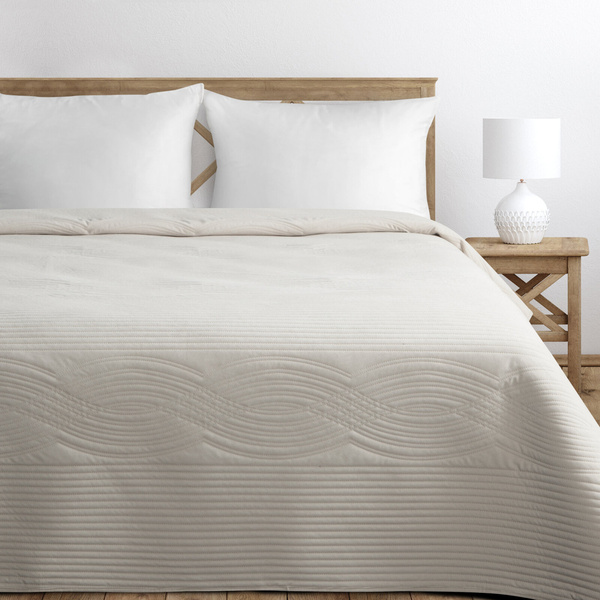 Narzuta 220 x 240 Dekoracyjna Velvet2 Krem