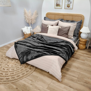 Blanket 160 x 200 Acrylic Solid Warm Yasemin 05