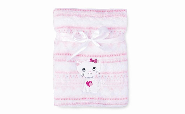 Kocyk 75 x 100 Mikrofibra z Haftem Ricco RI4B