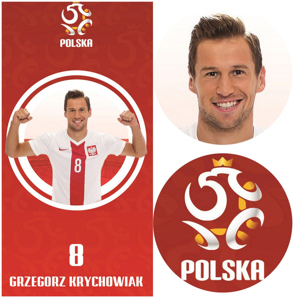 Ręcznik Kąpielowy Dziecięcy Licencja 450 PZPN Krychowiak 70x140 70x140
