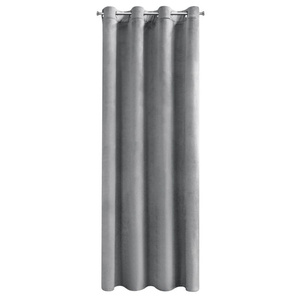 Curtain 140 x 250 Decorative Velvet Melanie Silver