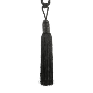 Decorative Cord for Curtains 70 x 33 Lara Black