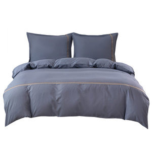 Pościel 160 x 200 3cz Gładka Z Haftem Lumera 12